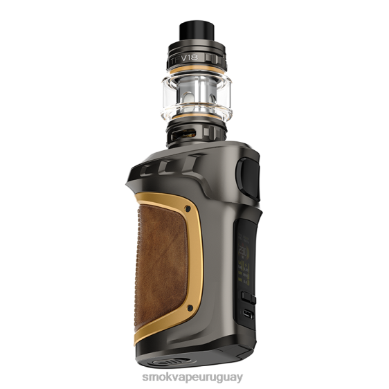 SMOK MAG-18 equipo cuero dorado metalizado 68L0X78 - SMOK Vape Uruguay