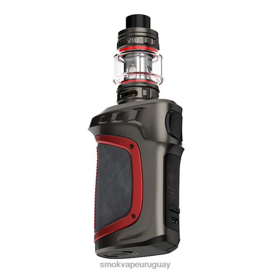 SMOK MAG-18 equipo cuero rojo gris 68L0X70 - Vaper SMOK Precio